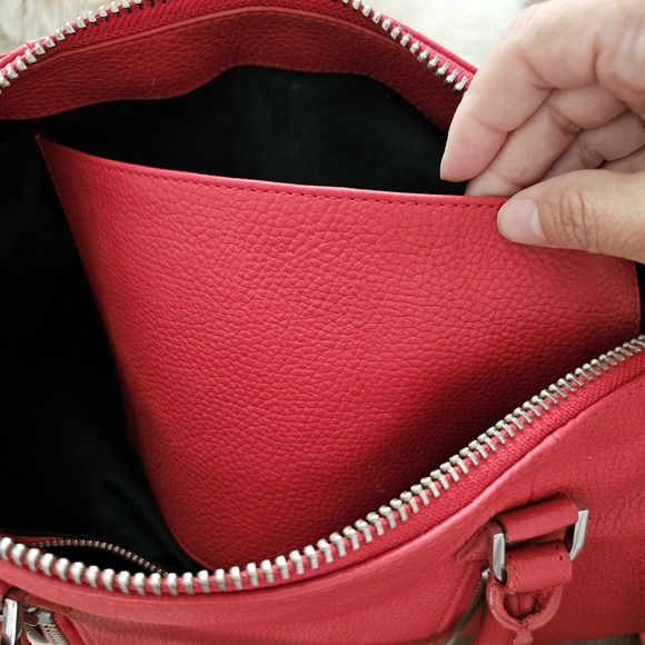 Zadig & Voltaire Sunny Medium Red Bowling Hand & Shoulder Bag - Picture 6 of 12